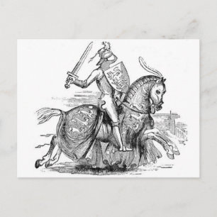 Knight on Horsback Briefkaart