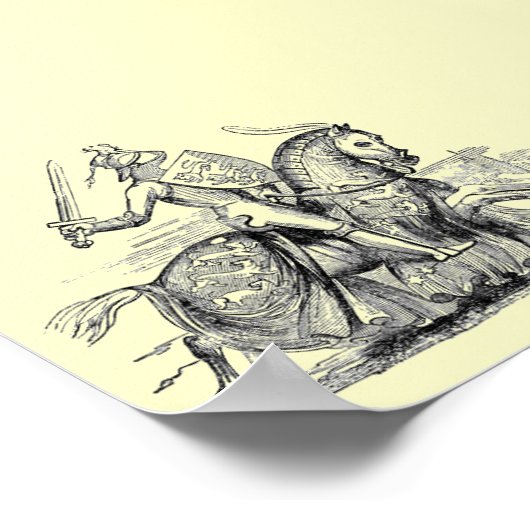 Knight on Horsback Poster (Hoek)