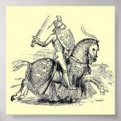 Knight on Horsback Poster (Voorkant)