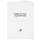 Knight on Horse (Achterkant)