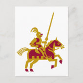 Knight on Horseback Briefkaart (Voorkant)