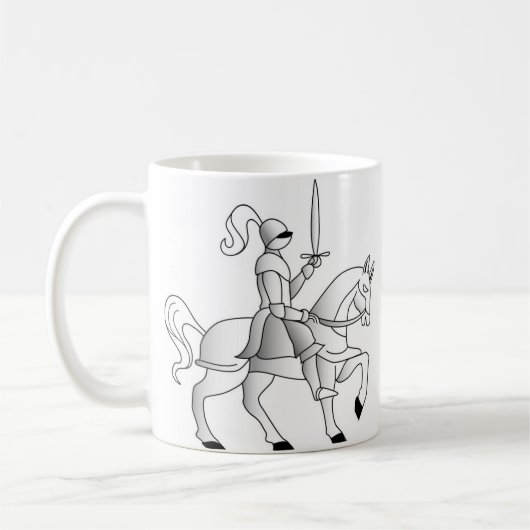 Knight on Horseback Koffiemok (Links)