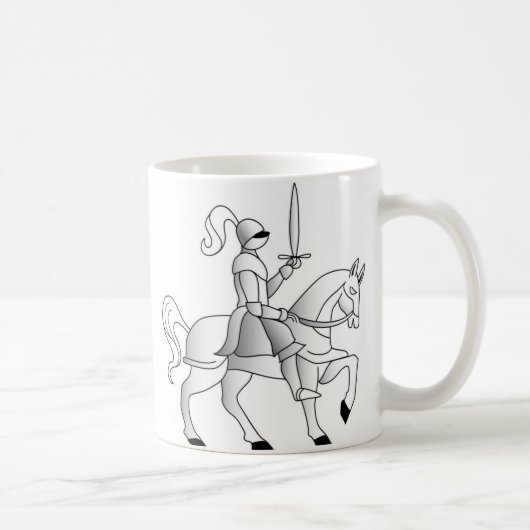 Knight on Horseback Koffiemok (Rechts)