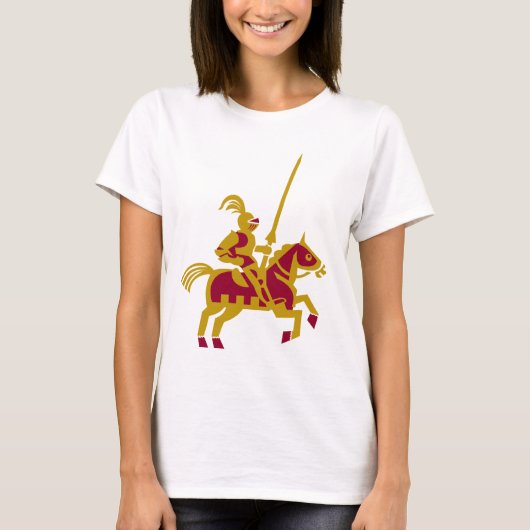 Knight on Horseback T-shirt (Voorkant)