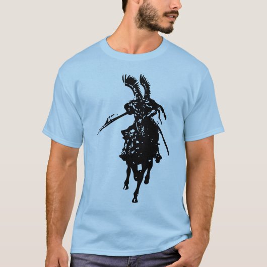 Knight op het paard t-shirt (Voorkant)