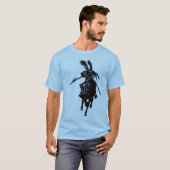 Knight op het paard t-shirt (Voorkant volledig)