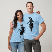 Knight op het paard t-shirt (Unisex)