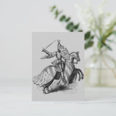 Knight op Horseback Briefkaart (Staand voorkant)