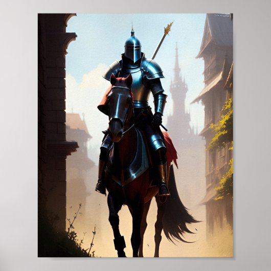 Knight op Horseback Poster (Voorkant)