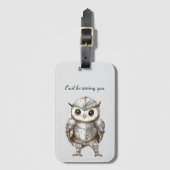 Knight Owl in Shining Armor Bagagelabel (Voorkant (verticaal))