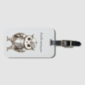 Knight Owl in Shining Armor Bagagelabel (Voorkant (horizontaal))