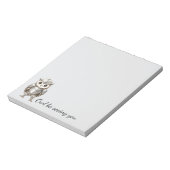 Knight Owl in Shining Armor Notitieblok (Linkerzijde)