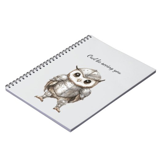 Knight Owl in Shining Armor Notitieboek (Linkerzijde)