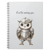 Knight Owl in Shining Armor Notitieboek (Voorkant)
