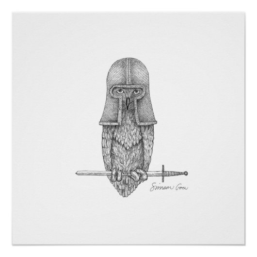 Knight Owl Poster (Voorkant)
