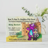 Knight Party Kaart (Staand voorkant)