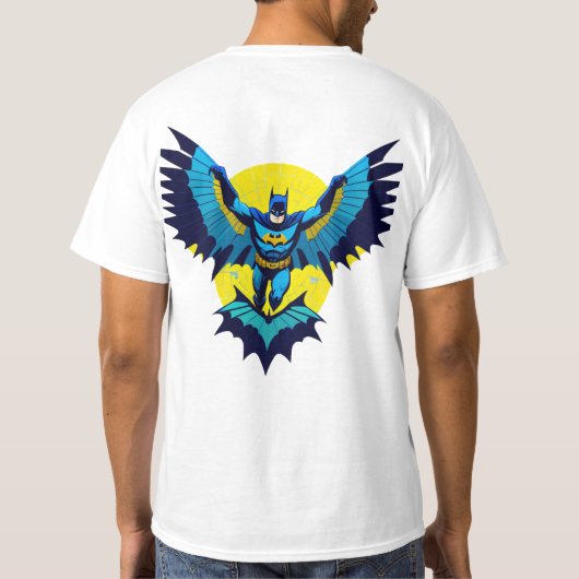 Knight Radiant: Batman gereformeerd in de Blauwe V T-shirt (Achterkant)