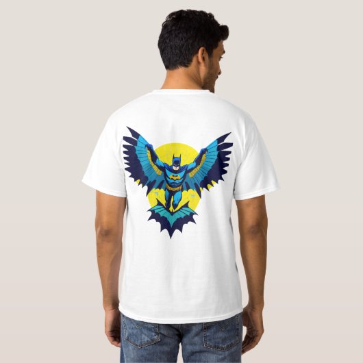 Knight Radiant: Batman gereformeerd in de Blauwe V T-shirt (Achterkant volledig)