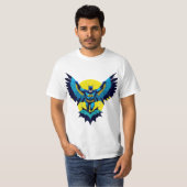 Knight Radiant: Batman gereformeerd in de Blauwe V T-shirt (Voorkant volledig)
