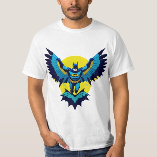Knight Radiant: Batman gereformeerd in de Blauwe V T-shirt (Voorkant)
