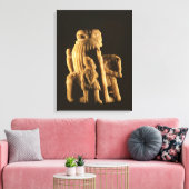 Knight schaken canvas afdruk (Insitu (Woonkamer))