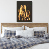 Knight schaken canvas afdruk (Insitu (Slaapkamer))