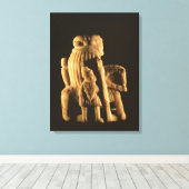 Knight schaken canvas afdruk (Insitu (Houten vloer))