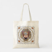 Knight Shield Achternaam Tote Bag (Achterkant)