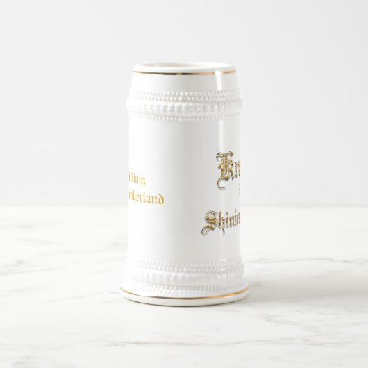 Knight Shining Armor Gold Kijk Tekst Bierpul (Center)