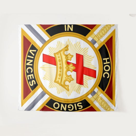 Knight Templar achtergrond Wandkleed (Voorkant (horizontaal))