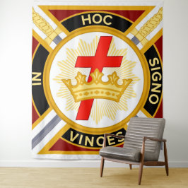 Knight Templar achtergrond Wandkleed