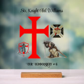Knight Templar Acryl Bord (Neutraal)