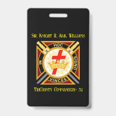 Knight Templar Badge (Achterkant)
