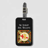 Knight Templar Bagagelabel (Voorkant (verticaal))