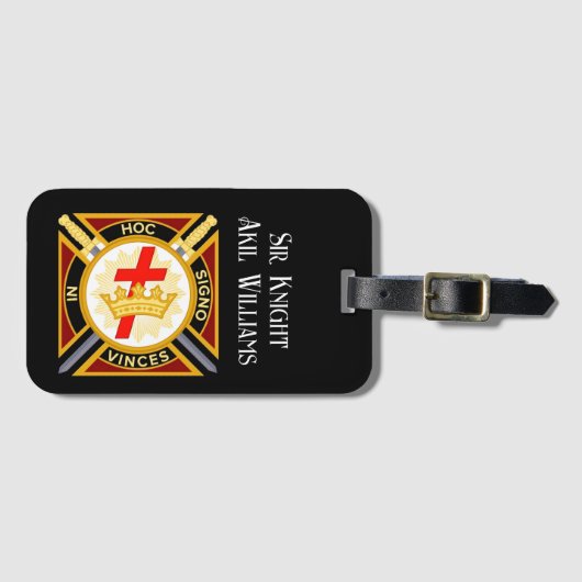 Knight Templar Bagagelabel (Voorkant (horizontaal))