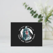 Knight templar briefkaart (Staand voorkant)