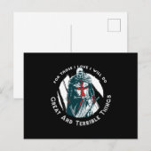 Knight templar briefkaart (Voorkant / Achterkant)
