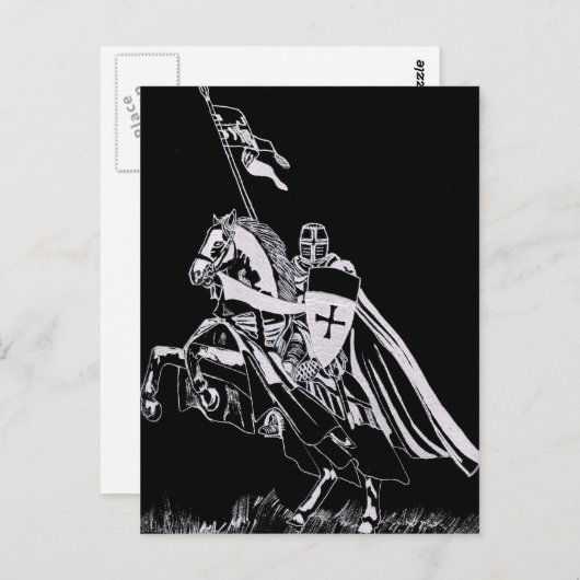 Knight Templar Briefkaart (Voorkant / Achterkant)