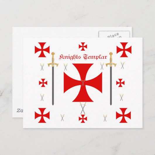 Knight Templar Briefkaart (Voorkant / Achterkant)
