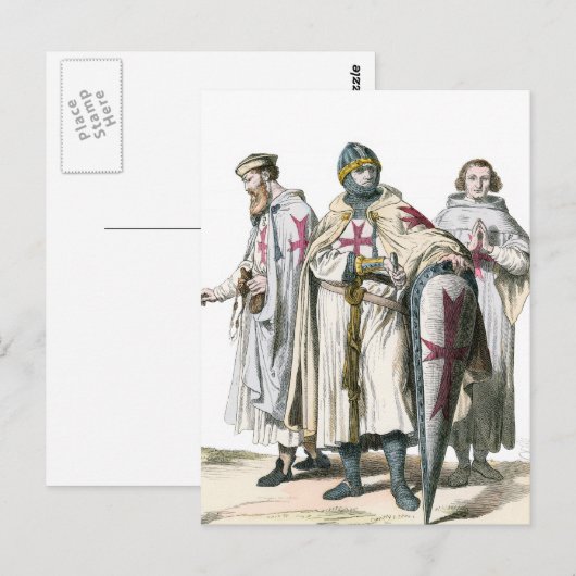 Knight Templar Briefkaart (Voorkant / Achterkant)