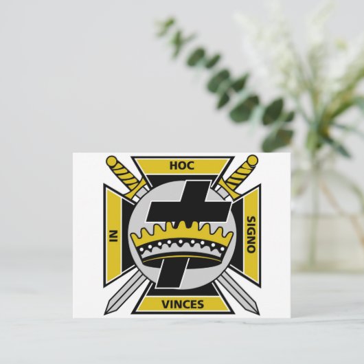 Knight Templar Briefkaart (Staand voorkant)