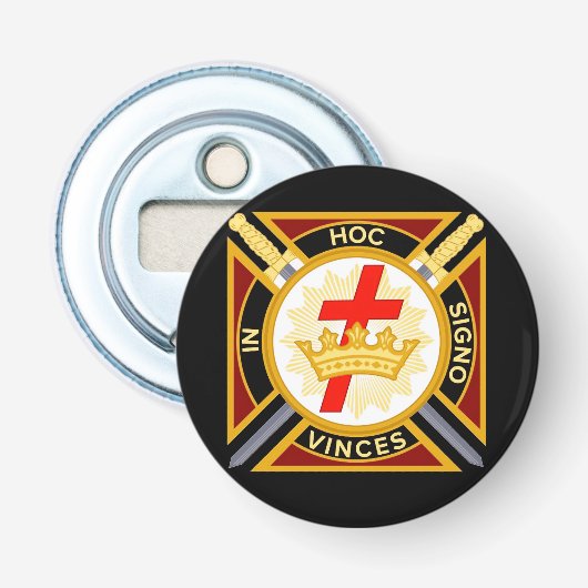 Knight Templar Button Flesopener (Voorkant)
