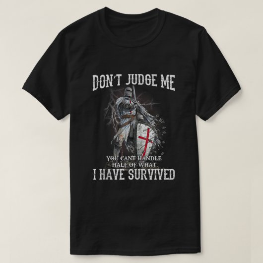 Knight Templar Christelijke aanvoerder van God Rec T-shirt (Design voorkant)