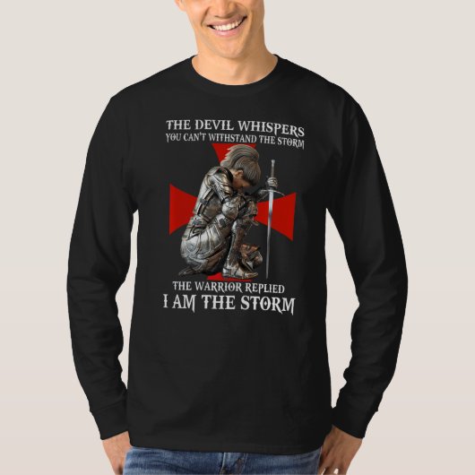 Knight Templar Christelijke vrouwen die aankomen v T-shirt (Voorkant)