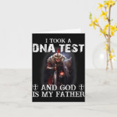 Knight Templar Christian Warrior Dna God Is My Fat Kaart (Gele Bloem)