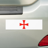 Knight_Templar_Cross Bumpersticker (Op auto)