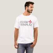 Knight Templar Cross Funny Team Medieval Crusader T-shirt (Voorkant volledig)