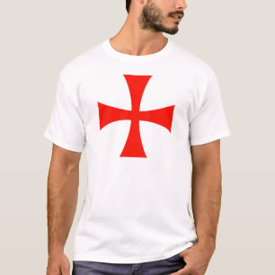 Knight Templar Cross Red T-shirt