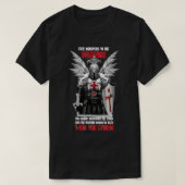 Knight Templar Fate Whispers to the Warrior Christ T-shirt (Design voorkant)