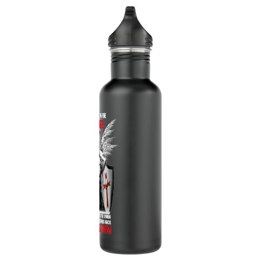 Knight Templar Fate Whispers to the Warrior Christ Waterfles (Rechts)